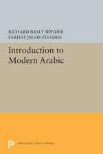 Introduction to Modern Arabic