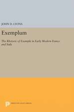 Exemplum – The Rhetoric of Example in Early Modern France and Italy