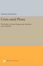 Crisis amid Plenty – The Politics of Soviet Energy under Brezhnev and Gorbachev