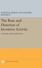 The Rate and Direction of Inventive Activity – Economic and Social Factors