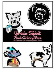 Yorkie Spirit Adult Coloring Book