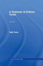 A Grammar of Orkhon Turkic