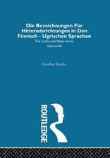 Die Bezeichnungen Fur Himmelsrichtungen in Den Finnisch Ugrischen Sprachen