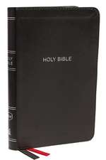 NKJV, Thinline Bible, Compact, Leathersoft, Black, Red Letter, Comfort Print