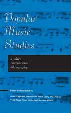 Popular Music Studies: Select I