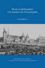 Droit et Philosophie à la Lumière de l`Encyclopédie