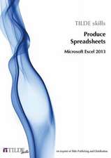 Produce Spreadsheets: Microsoft Excel 2013