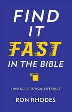 Find It Fast in the Bible