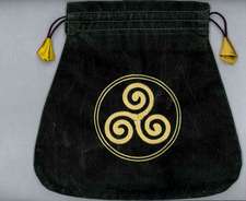 Celtic Triskel Velvet Bag