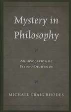 Mystery in Philosophy