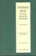 Reid, T: Thomas Reid on the Animate Creation