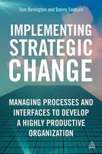 Implementing Strategic Change – Managing Processes and Interfaces to Develop a Highly Productive Organization