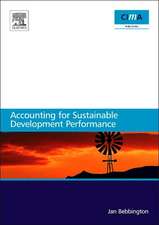 Accounting for sustainable development performance