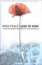 Does Peace Lead to War?: Peace Settlements and Conflict in the Modern Age