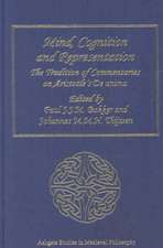 Mind, Cognition and Representation: The Tradition of Commentaries on Aristotle’s De anima