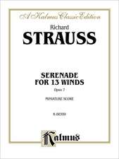 Serenade for 13 Winds, Op. 7: Miniature Score, Miniature Score