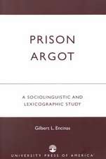 Prison Argot