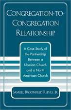 Congregation-To-Congregation Relationship