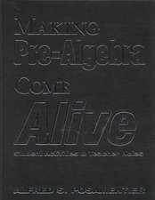 Making Pre-Algebra Come Alive: Student Activities and Teacher Notes