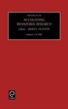 Advances in Accounting Behavioral Research