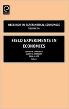 Field Experiments in Economics