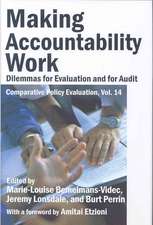 Making Accountability Work: Dilemmas for Evaluation and for Audit