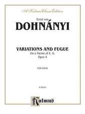 Variation & Fugue (on a Theme of E. G.) Op. 4