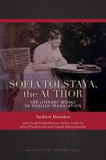 Sofia Tolstaya, the Author