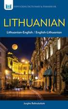 Lithuanian-English, English-Lithuanian Dictionary & Phrasebook