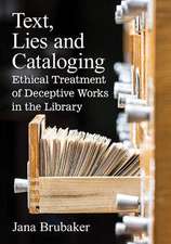 Text, Lies and Cataloging