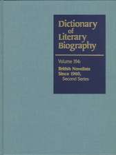 Dictionary of Literary Biography: British Novelists Since 1960 Second Series