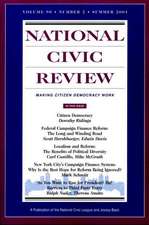 National Civic Review: Making Citizen Democracy Work