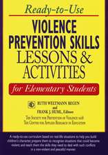 Ready–To–Use Violence Prevention Skills Lessons & Activities For Elementary Students