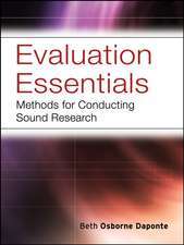 Evaluation Essentials – Methods for Conducting Sound Research