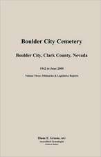 Boulder City, Cemetery, Volume 3