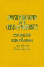 Jewish Philos & Crisis Modernity