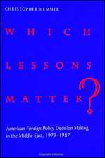 Which Lessons Matter?