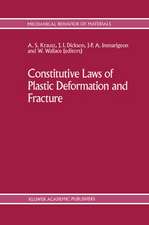 Constitutive Laws of Plastic Deformation and Fracture: 19th Canadian Fracture Conference, Ottawa, Ontario, 29–31 May 1989