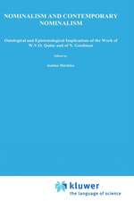 Nominalism and Contemporary Nominalism: Ontological and Epistemological Implications of the work of W.V.O. Quine and of N. Goodman