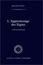 L'apprentissage des signes: Lecture de Paul Ricoeur