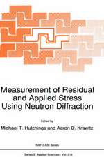 Measurement of Residual and Applied Stress Using Neutron Diffraction