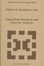 Operations Research and Discrete Analysis