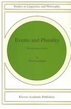 Events and Plurality: The Jerusalem Lectures