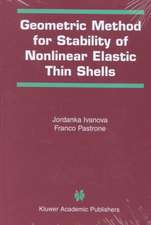 Geometric Method for Stability of Non-Linear Elastic Thin Shells