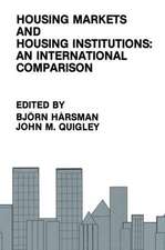 Housing Markets and Housing Institutions: An International Comparison