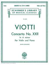 Concerto No. 22 in a Minor: Score and Parts