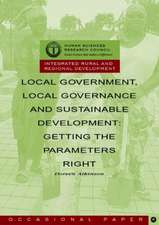 Local Government Local Governance and Sustainable Development