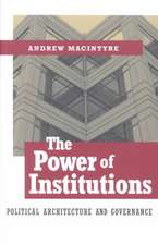 The Power of Institutions – Political Architecture and Governance