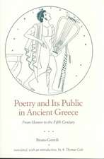 Poetry and Its Public in Ancient Greece