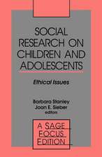 Social Research on Children and Adolescents: Ethical Issues